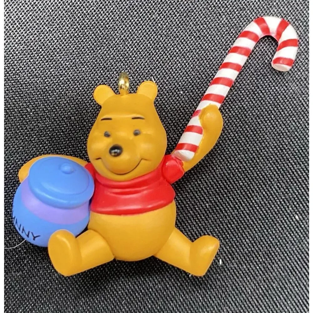 Hallmark 2004 Candy Cane Trio Ornaments Disney Winnie The Pooh, Tigger, Piglet